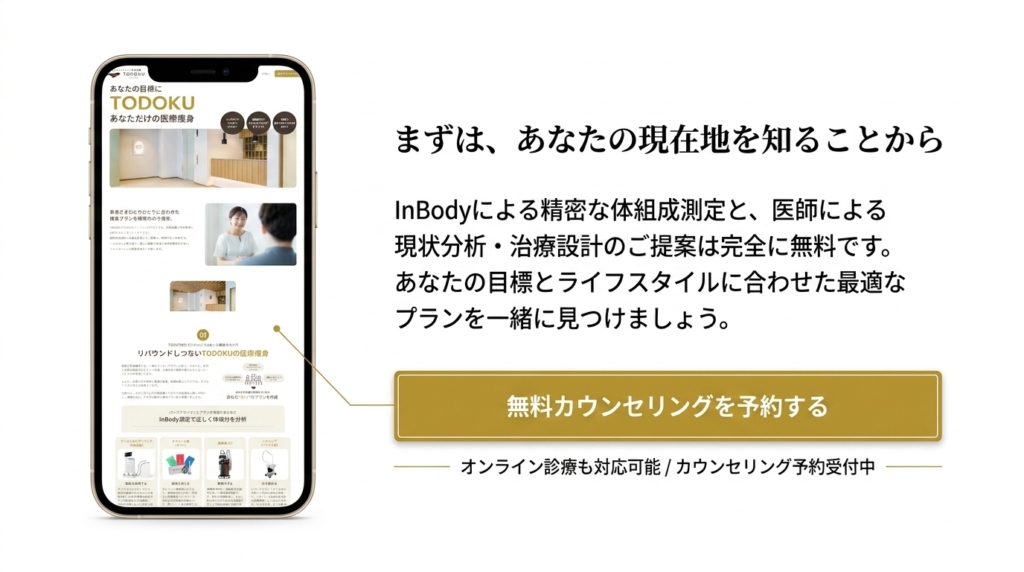 TODOKU CLINIC 無料カウンセリング予約のご案内(オンライン診療対応)