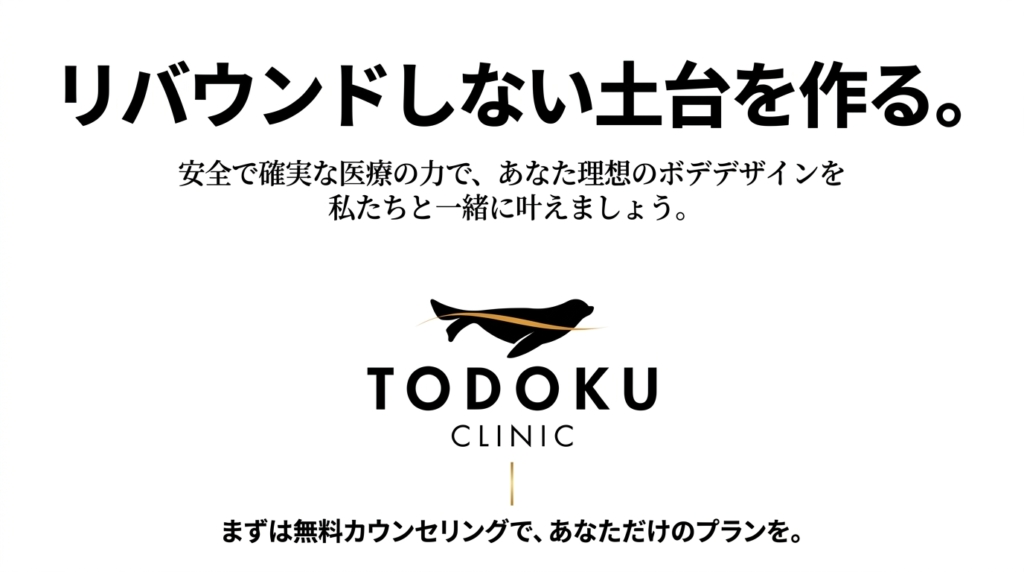 リバウンドしない土台を作るTODOKU CLINICの医療痩身