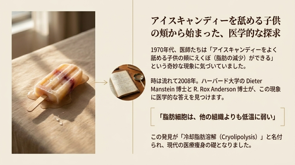 クールスカルプティングの起源となったハーバード大学の医学的発見