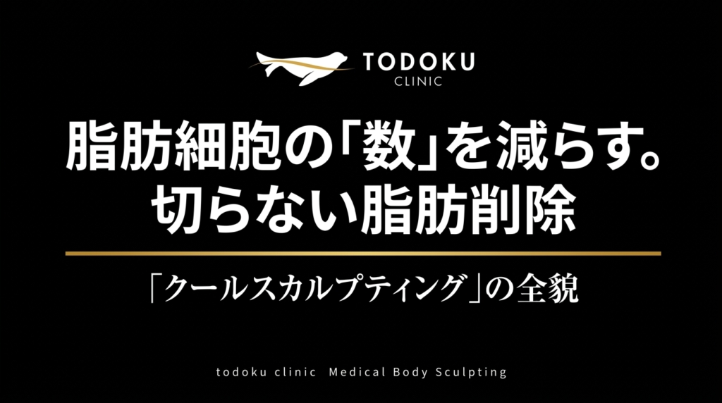 脂肪細胞の「数」を減らす。切らない脂肪削除「クールスカルプティング」の全貌