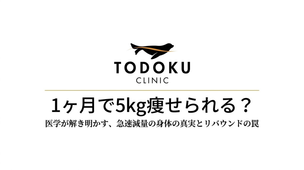 1ヶ月で5kg痩せられる？――医学が解き明かす、急速減量の身体の真実とリバウンドの罠